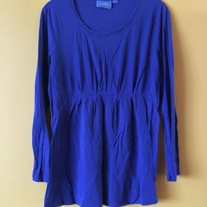 Blue long sleeved shirt